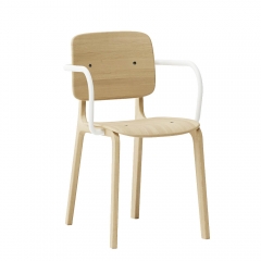 Chaise en bois avec accoudoirs - Ekki - Infiniti Design