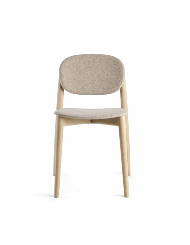 Chaise Harmo en hêtre avec assise tissu confort 