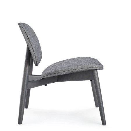 Chaise en gris pour salle d'attente confortable et relax en tissu - Harmo