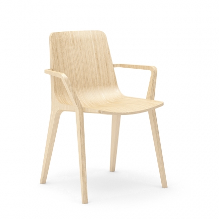 Chaise scandinave moderne - modèle Seame avec accoudoirs 