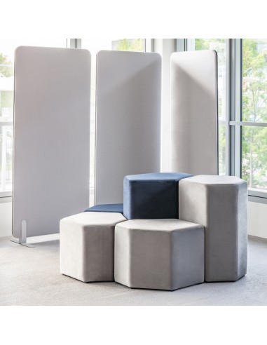 Paroi acoustique de bureau -L. 69 x H. 145cm - ZW694