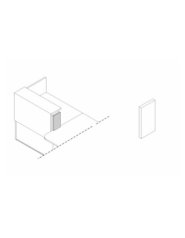 Joue de finition gauche L. 18,2 x P. 2,8 x H. 35cm