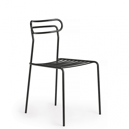 chaise uti extérieure entièrement en acier