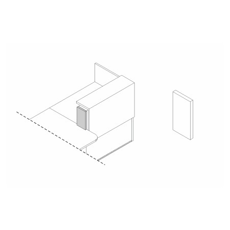 Joue de finition droite L. 18,2 x P. 2,8 x H. 35cm