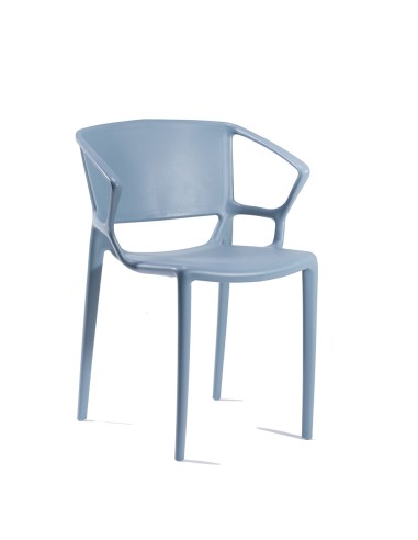 Chaise empilable Fiorellina - plastique bleu 