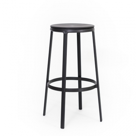 Tabouret assise tissu - Round&Round - Infiniti Design - Hauteur 74.5