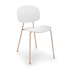 Chaise design avec pieds cuivre - Tondina - Infiniti Design