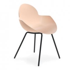 Chaise coque rose et blanche- Cookie - Infiniti Design