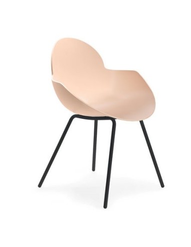 Chaise 4 pieds avec coque plastique incurvée – Cookie