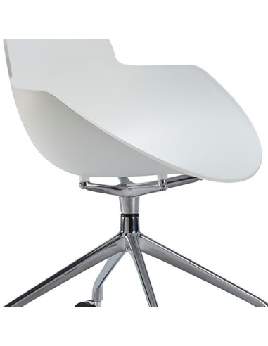 Chaise de bureau mobile à coque plastique – Cookie