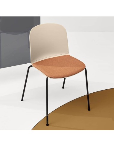 Chaise de réunion confortable avec assise tapissée – Relief