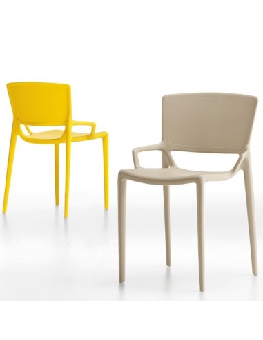 Chaise Fiorellina en coloris divers - design minimaliste en plastique	