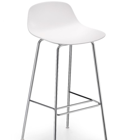 Chaise haute pour bar - acier et plastique - style minimaliste Pure Loop Mini