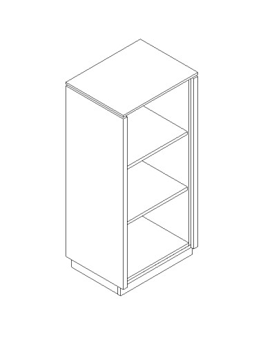 Etagère ouverte L.54,4 x H. 116,7 - X39 - Status - MDD
