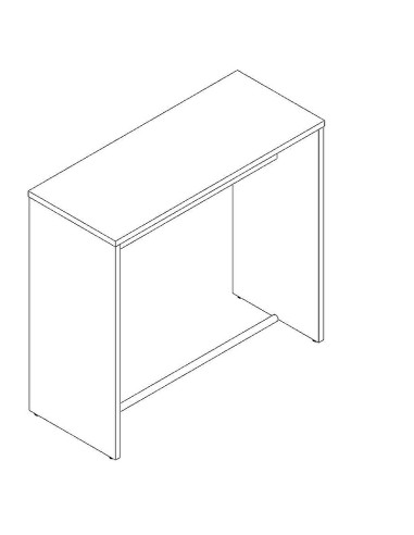 Table haute L. 160 x P. 50 x H. 110cm - MDD - PSW56