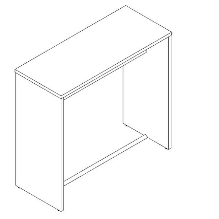 Table haute L. 160 x P. 70 x H. 110cm - MDD - PSW76