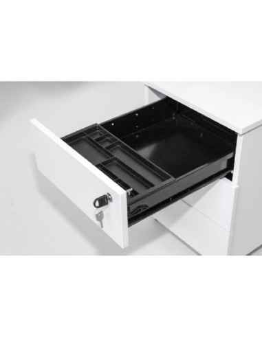 Caisson sur roulettes - tiroirs - SLD130 - MDD - prof. 80cm