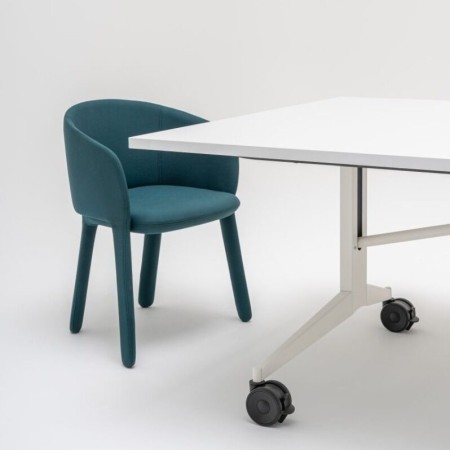 Table pliable sur roulette Plex