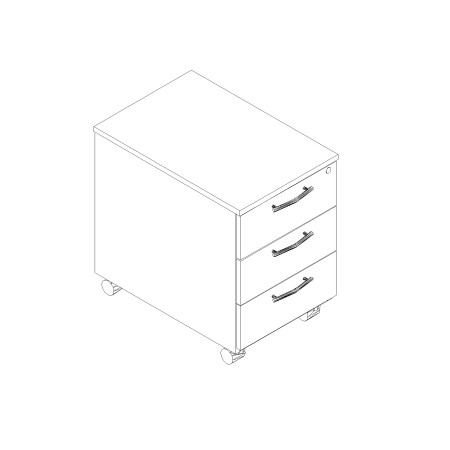 Caisson 3 tiroirs - KKT13 - MDD 2
