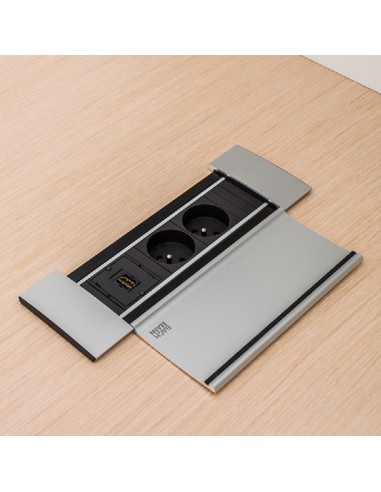 Table de réunion design L. 240 x P. 120cm x H. 75cm - GAV7 - MDD - Gravity