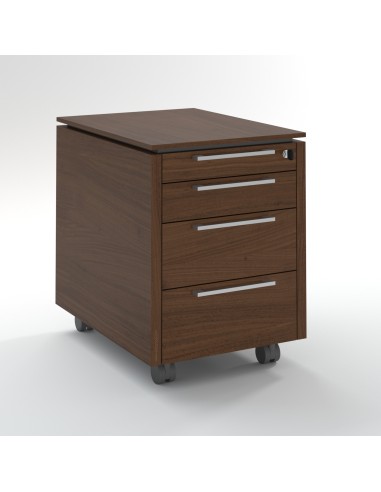 Caisson mobile en noyer foncé