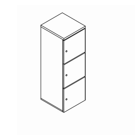Casiers de vestiaires 3 hauteurs