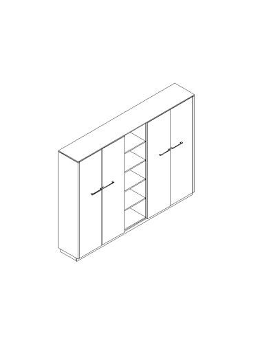 Armoire de rangement L. 249,6 x H. 187,1 - X5119 - MDD - Status