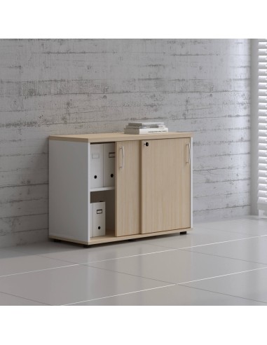 Armoire à portes coulissantes L. 100 x P. 43,2 x H. 74cm - A2P05 - MDD