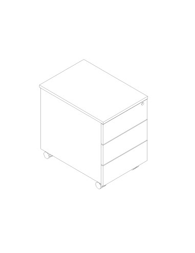 Caisson mobile 3 tiroirs
