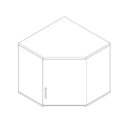 Rehausse d'angle pour armoire L. 80,2 x P. 80,2  x 75cm - A1NP4 2