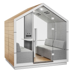 Cabine acoustique de bureau design pour 4 personnes
