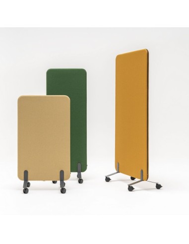 Cloison mobile modulable de bureau sur roulettes -  ZW898