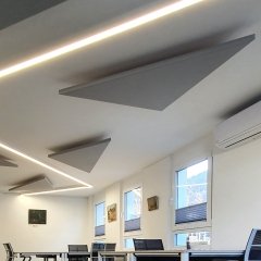 Panneau acoustique plafond suspendu triangulaire L. 90 x 90cm - MX14S