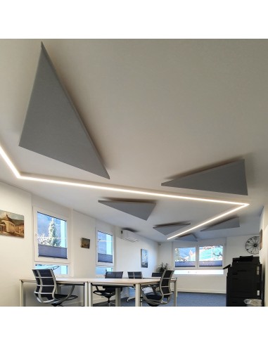 Panneau acoustique plafond suspendu triangulaire L. 90 x 90cm - MX14S