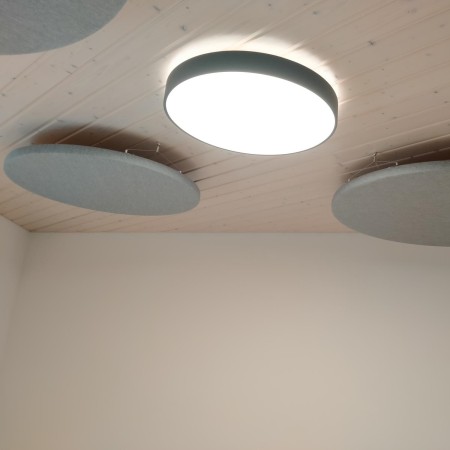 Panneau acoustique plafond suspendu rond diamètre 90cm - MX11S