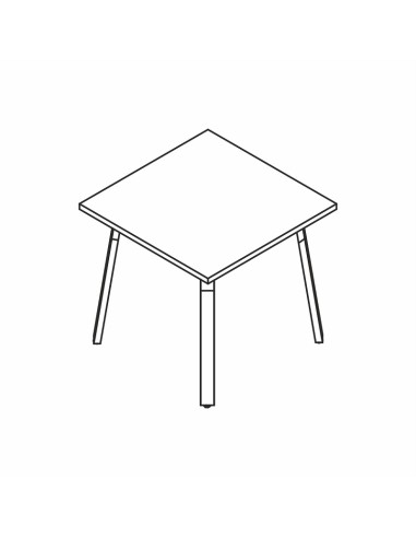 Table basse L. 80 x 80 x 74cm