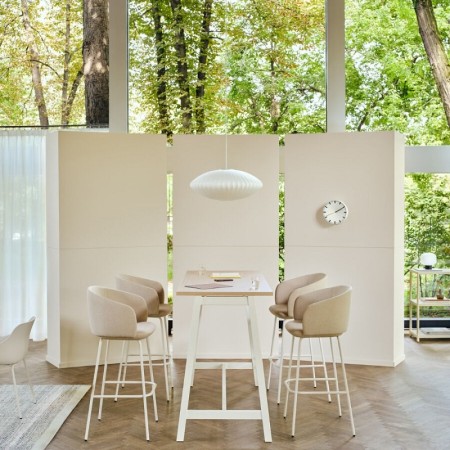 Table haute L. 161,5 x P. 70 x H. 110cm - pied bois massif