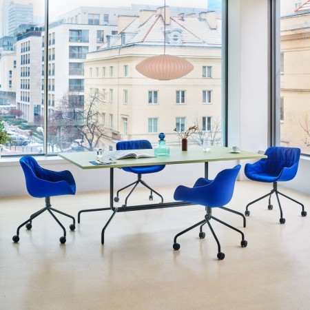 Baltic soft duo - assise rembourrée pieds étoile sur roulettes 2