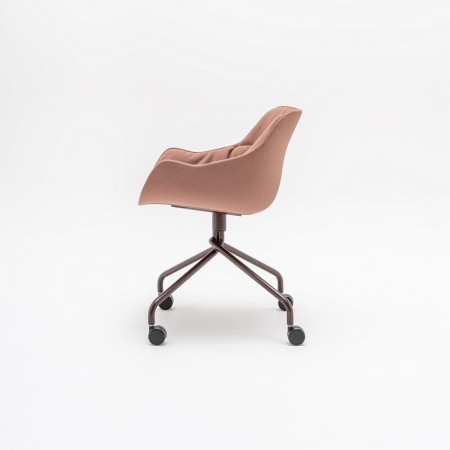 Baltic soft duo - assise rembourrée pieds étoile sur roulettes