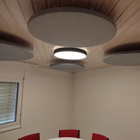 Panneau acoustique plafond suspendu rond diamètre 120cm - MX12S