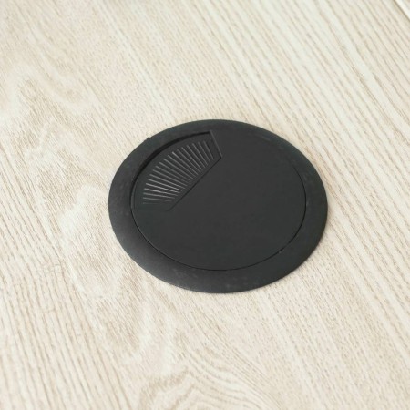 Passage de câble 80mm en PVC - blanc 2