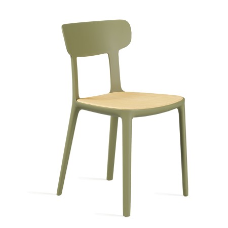 Chaise design bois et plastique – modèle Canova Wood
