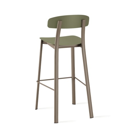 Tabouret de bar Feluca Pop – Design épuré en métal et plastique pour cuisine ou espace pro
