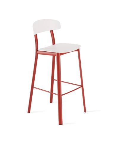 Tabouret pour bar Feluca Pop – Style contemporain en métal et plastique pour un intérieur élégant