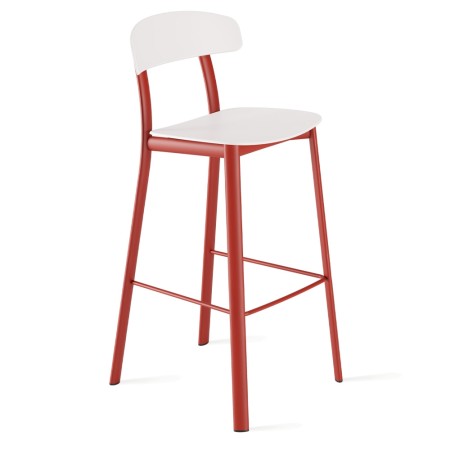 Tabouret pour bar Feluca Pop – Style contemporain en métal et plastique pour un intérieur élégant