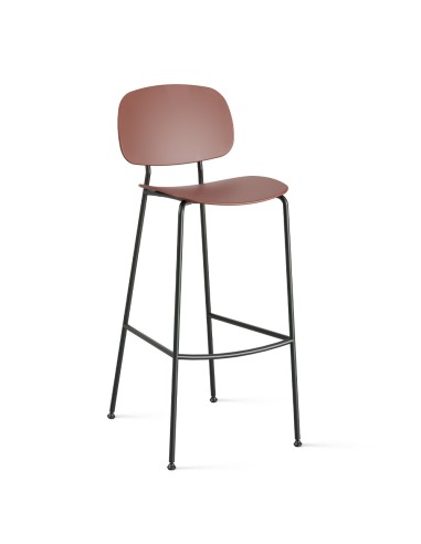 Tondina Pop – Tabouret de bar design avec assise en plastique et structure en métal, parfait pour un intérieur moderne
