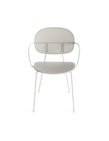 Chaise Tondina Slim – Assise confortable avec accoudoirs, pensée pour les terrasses et patios modernes