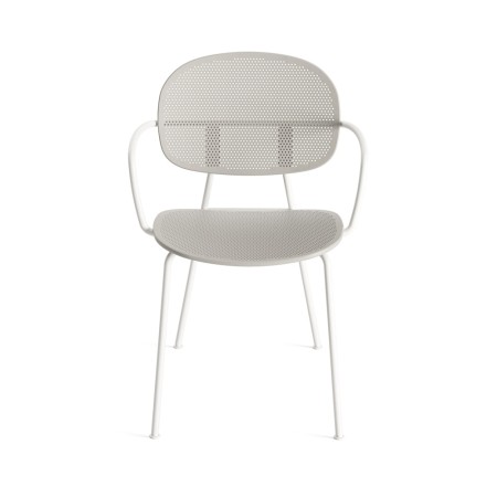 Chaise Tondina Slim – Assise confortable avec accoudoirs, pensée pour les terrasses et patios modernes