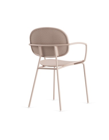 Chaise Tondina Slim – Design épuré et accoudoirs intégrés, idéale pour les espaces extérieurs modernes