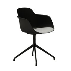 Chaise pivotante design avec assise tissu Sicla - 5040-ASTS - Infiniti